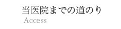 当医院までの道のり